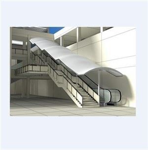 Horizontale roltrap voor buiten